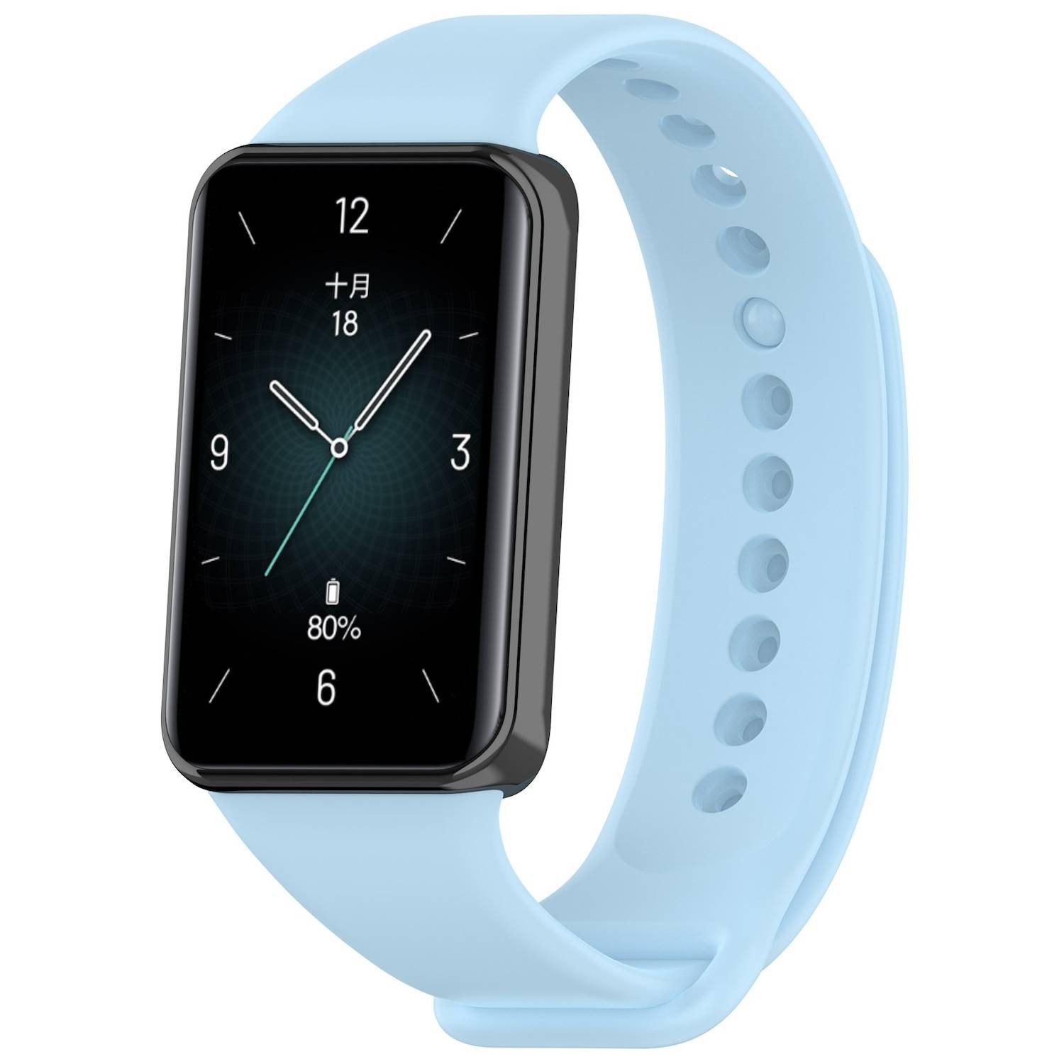 Für Honor Band 9 hochwertiges TPU Solid Color Watch Ersatz Arm Band Hellblau