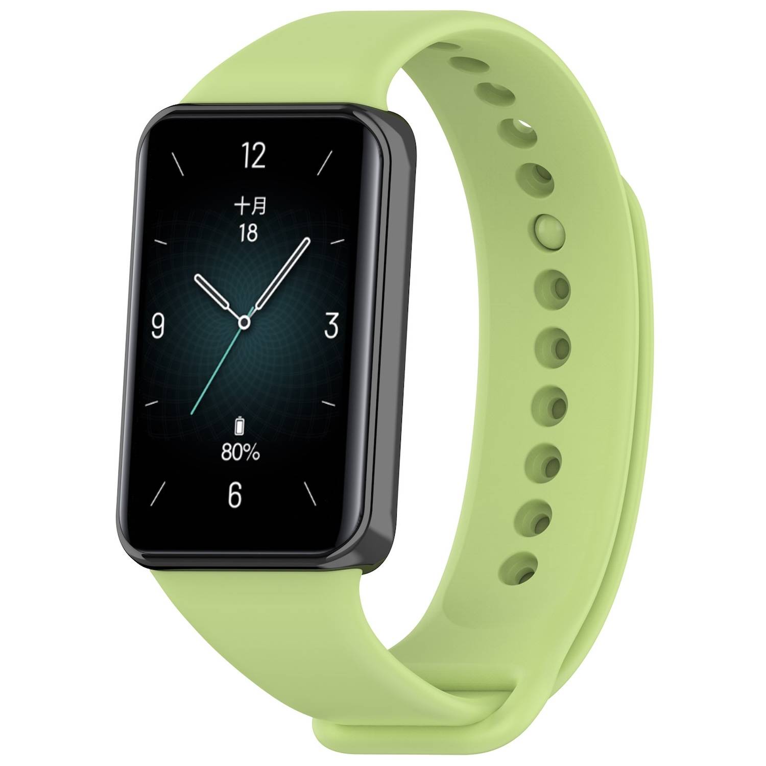 Für Honor Band 9 hochwertiges TPU Solid Color Watch Ersatz Arm Band Hellgrün