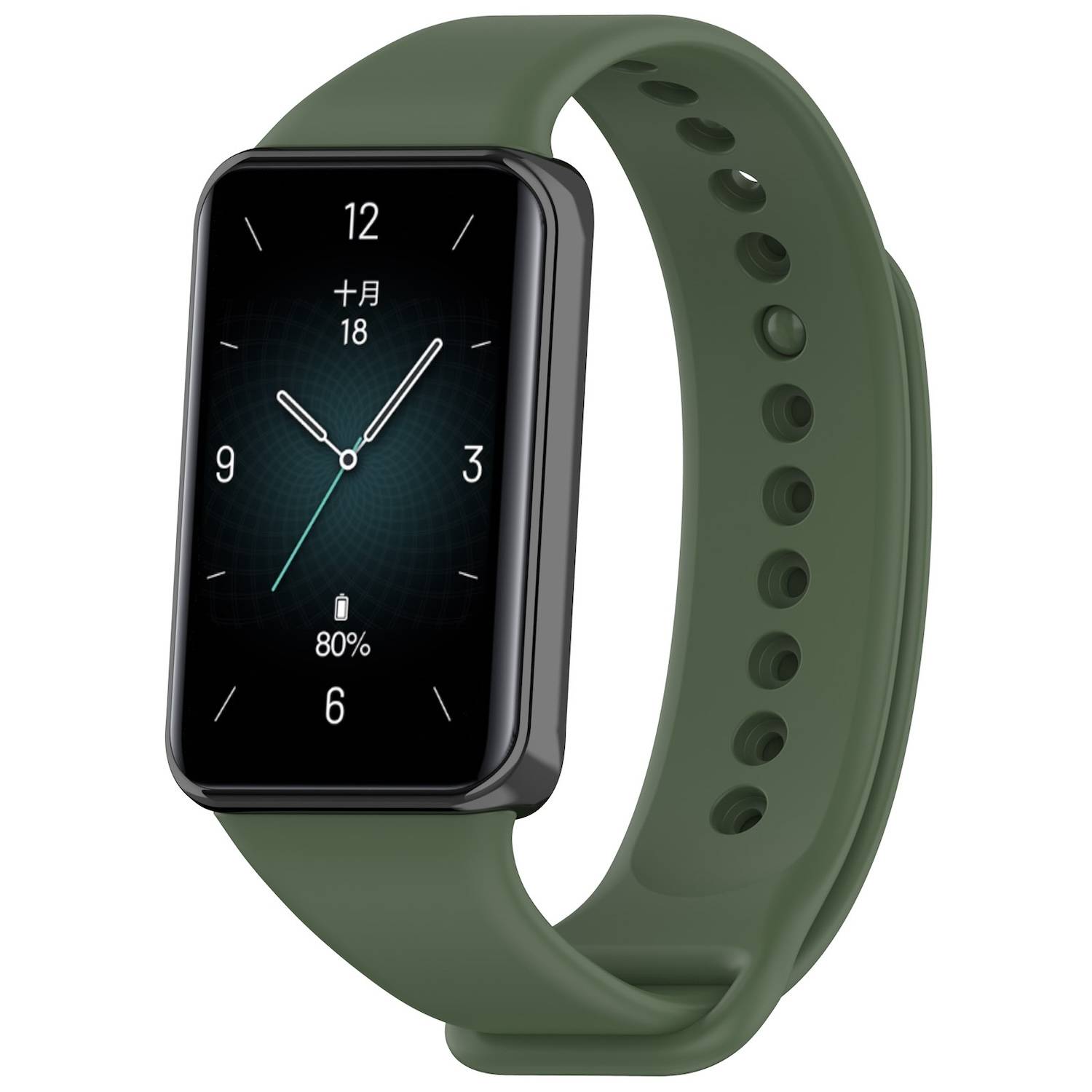 Für Honor Band 9 hochwertiges TPU Solid Color Watch Ersatz Arm Band Dunkelgrün