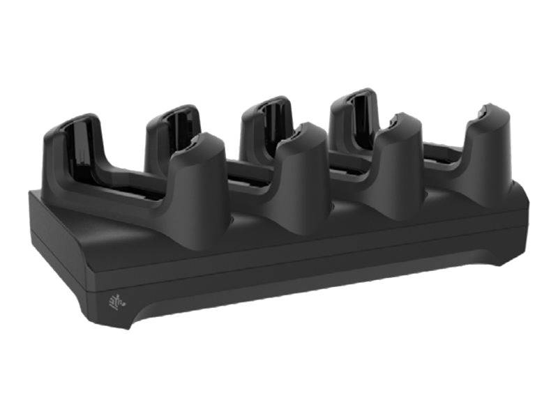 Zebra 4-Slot Charge Only Non-Locking Cradle - Handgerät-Ladeständer und Netzteil - Ausgangsanschlüsse: 4 - 48.3 cm