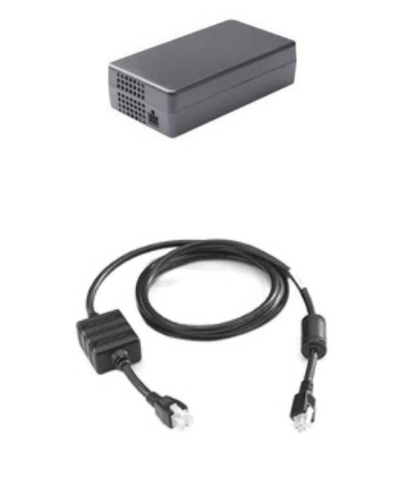 Zebra 4-Slot Charge Only Non-Locking Cradle - Handgerät-Ladeständer und Netzteil - Ausgangsanschlüsse: 4 - 48.3 cm