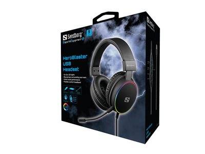 SANDBERG HeroBlaster USB Headset Eingabe / Ausgabe Kopfhörer & Headsets