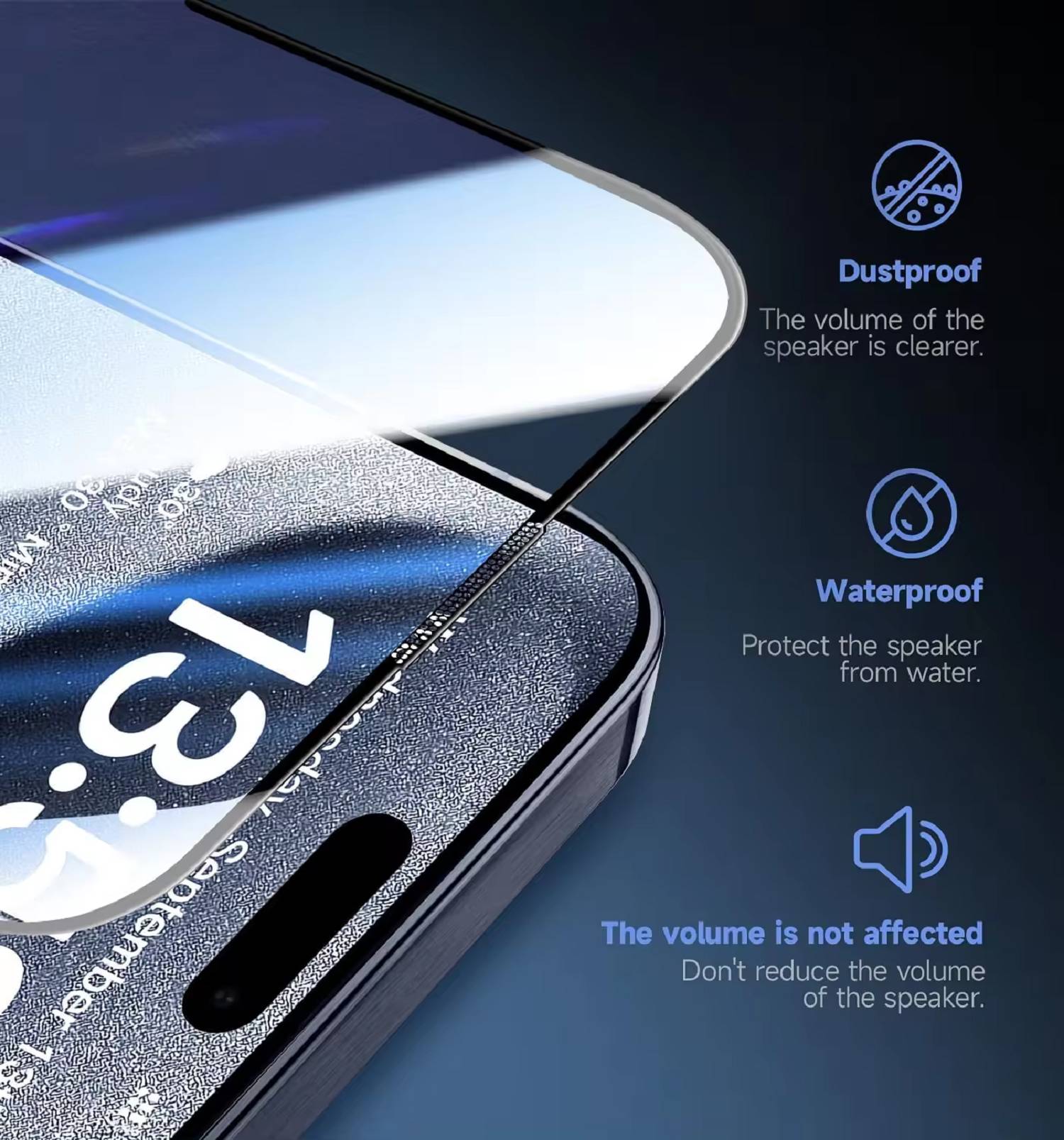 Kopie von 3x 9H Panzerglas für iPhone 15 Pro Max 3D KLAR Staubfreie Installation echtes Tempered Glass Panzerhartglas Schutzglas Displayschutz