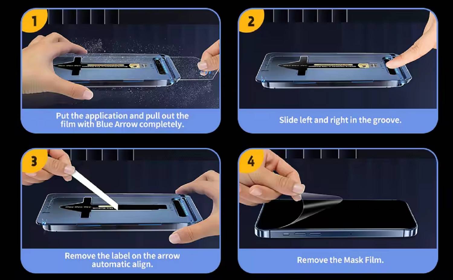 Kopie von 4x 9H Panzerglas für iPhone 11 Pro Max 3D KLAR Staubfreie Installation echtes Tempered Glass Panzerhartglas Schutzglas Displayschutz