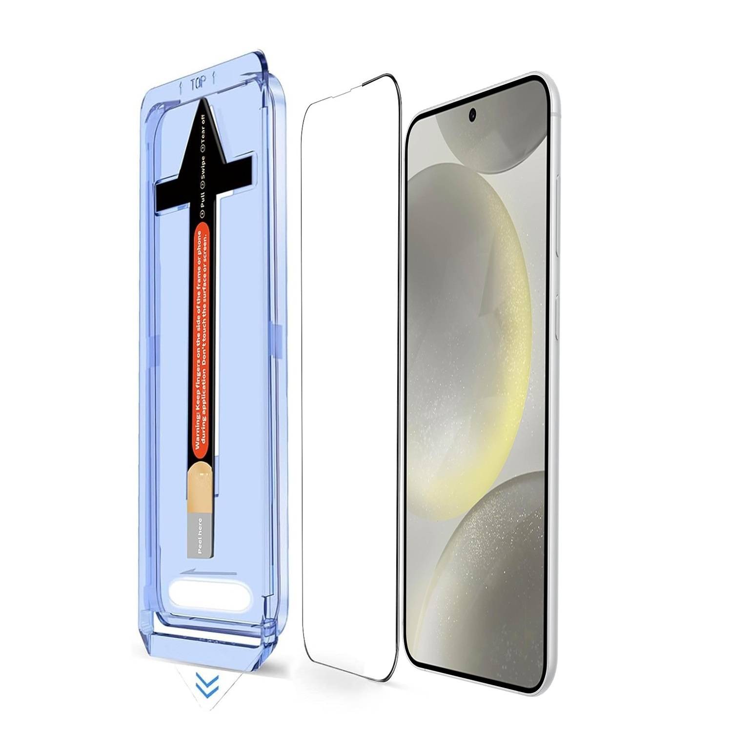 5x 9H Panzerglas für Samsung Galaxy S25 HD KLAR Staubfrei Blassenfrei Schmutzfrei echtes Tempered Glass Schutzglas Displayschutz Schutzfolie