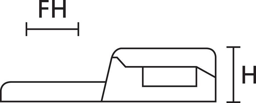 HellermannTyton Schraubsockel CTAM1-PA66-BK (100)