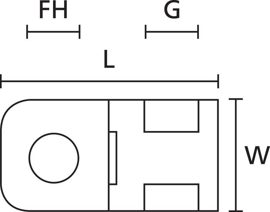 HellermannTyton Schraubsockel CTAM1-PA66-BK (100)