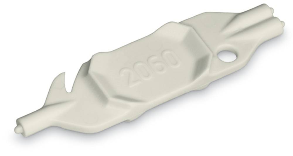 Weißer Skateboardachse mit eingravierter '2060' auf der Oberseite, der das minimalistische Design präsentiert.