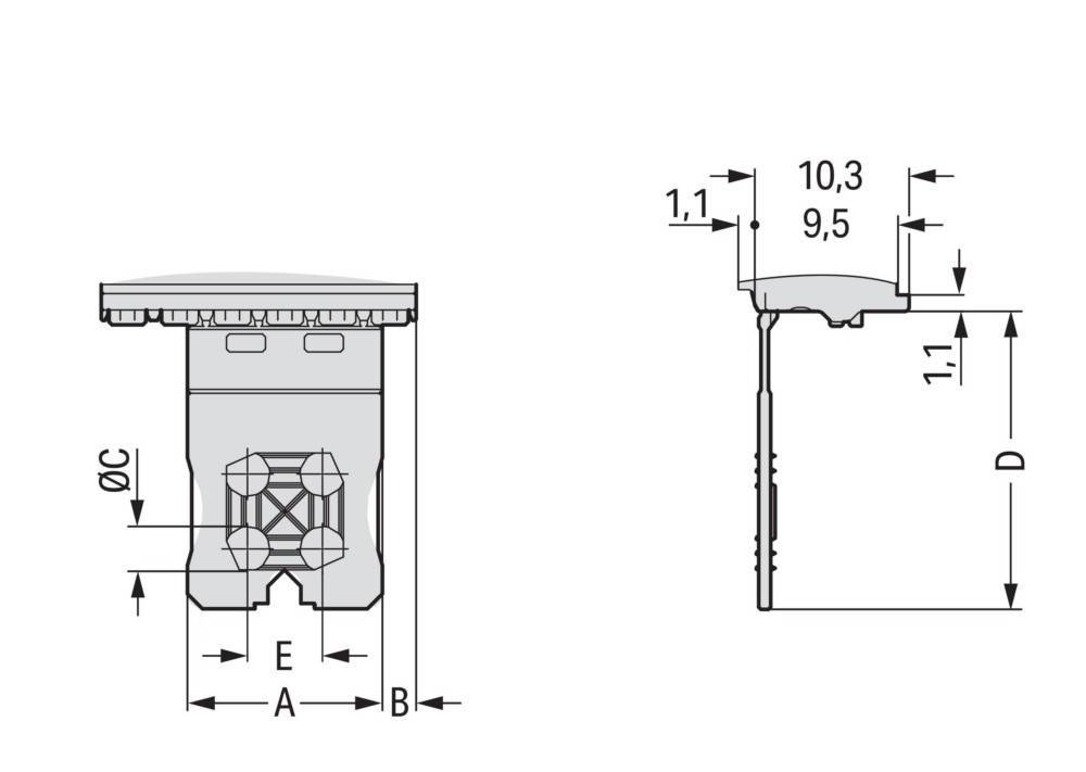 WAGO GmbH & Co. KG Griffplatte 2091-1600