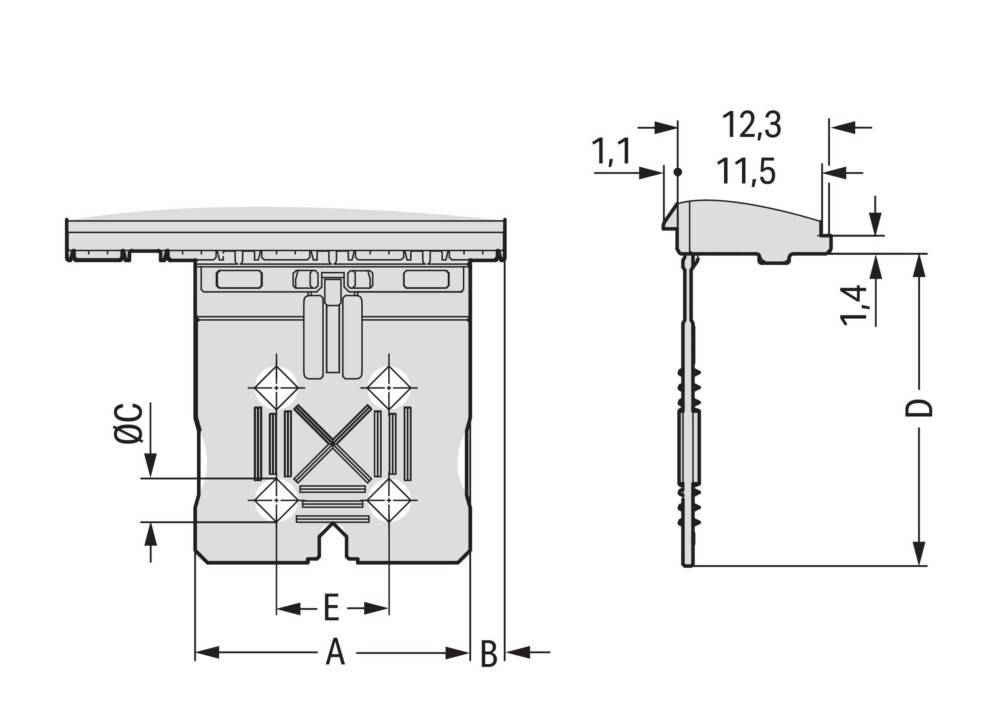 WAGO GmbH & Co. KG Griffplatte 2092-3603