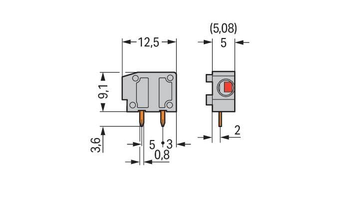 WAGO GmbH & Co. KG Anreihbare Leiterplattenk. 235-740