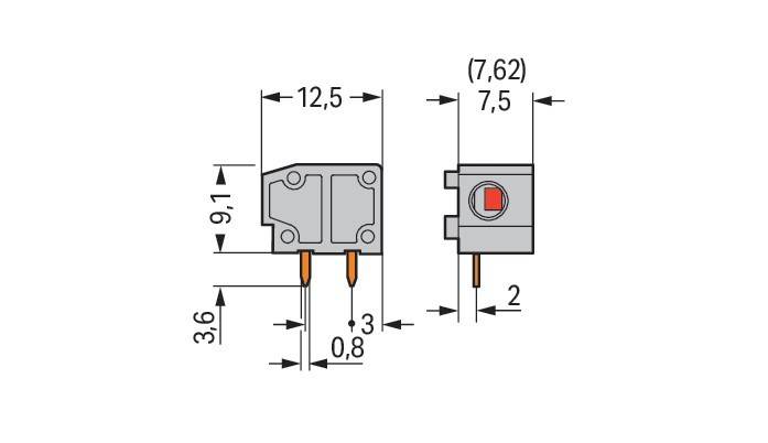 WAGO GmbH & Co. KG Anreihbare Leiterplattenk. 235-754