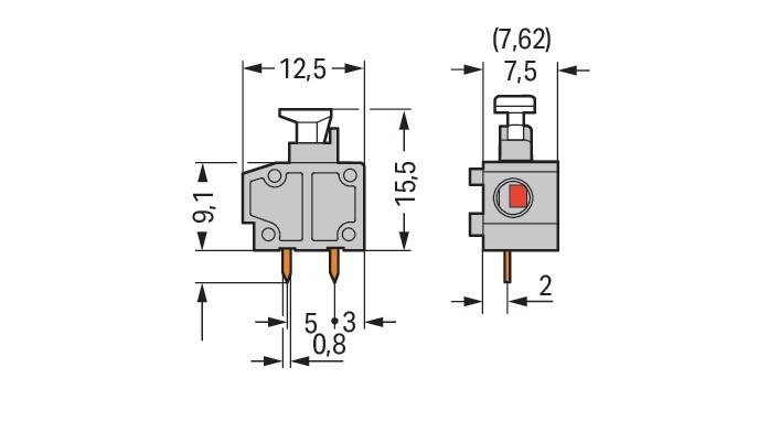 WAGO GmbH & Co. KG Anreihbare Leiterplattenk. 235-758/331-000