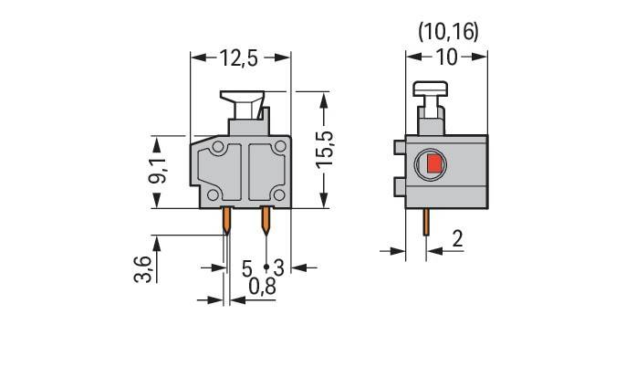 WAGO GmbH & Co. KG Anreihbare Leiterplattenk. 235-762/331-000