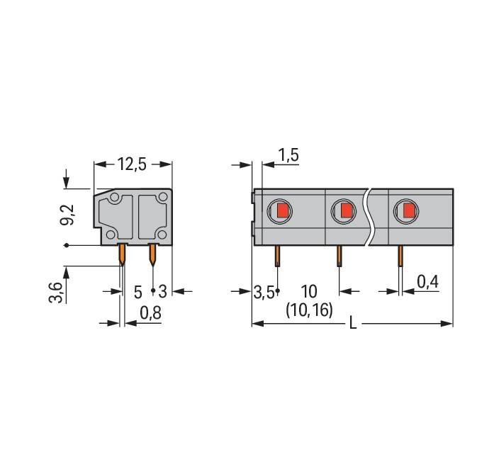 WAGO GmbH & Co. KG Leiterplattenklemme 235-802