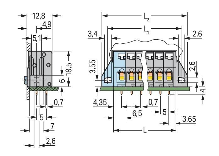 WAGO GmbH & Co. KG Leiterplattenklemme 741-138