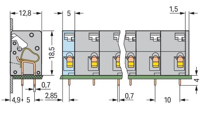 WAGO GmbH & Co. KG Leiterplattenklemme 741-505