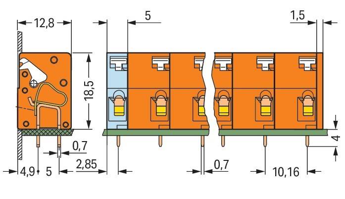 WAGO GmbH & Co. KG Leiterplattenklemme 741-603