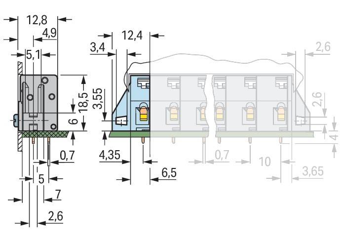 WAGO GmbH & Co. KG Anreihbare Leiterplattenk. 741-905