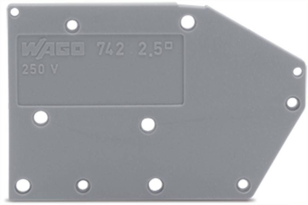 WAGO GmbH & Co. KG Abschlussplatte anrastbar 742-100