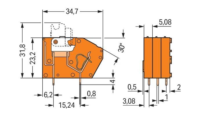 WAGO GmbH & Co. KG Anreihbare Leiterplattenk. 742-106