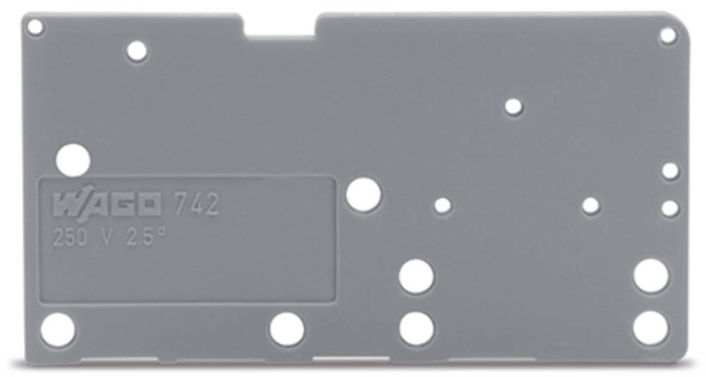 WAGO GmbH & Co. KG Abschlussplatte anrastbar 742-850