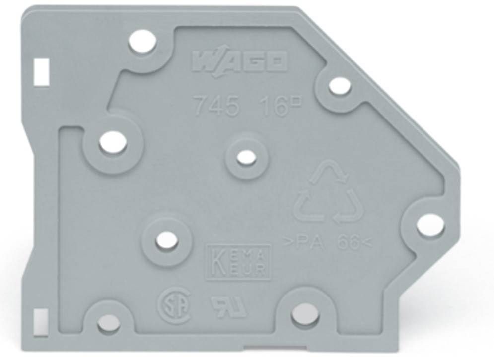 WAGO GmbH & Co. KG Abschlussplatte anrastbar 745-500/000-009