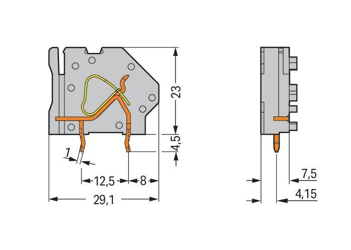 WAGO GmbH & Co. KG Anreihbare Leiterplattenk. 745-833