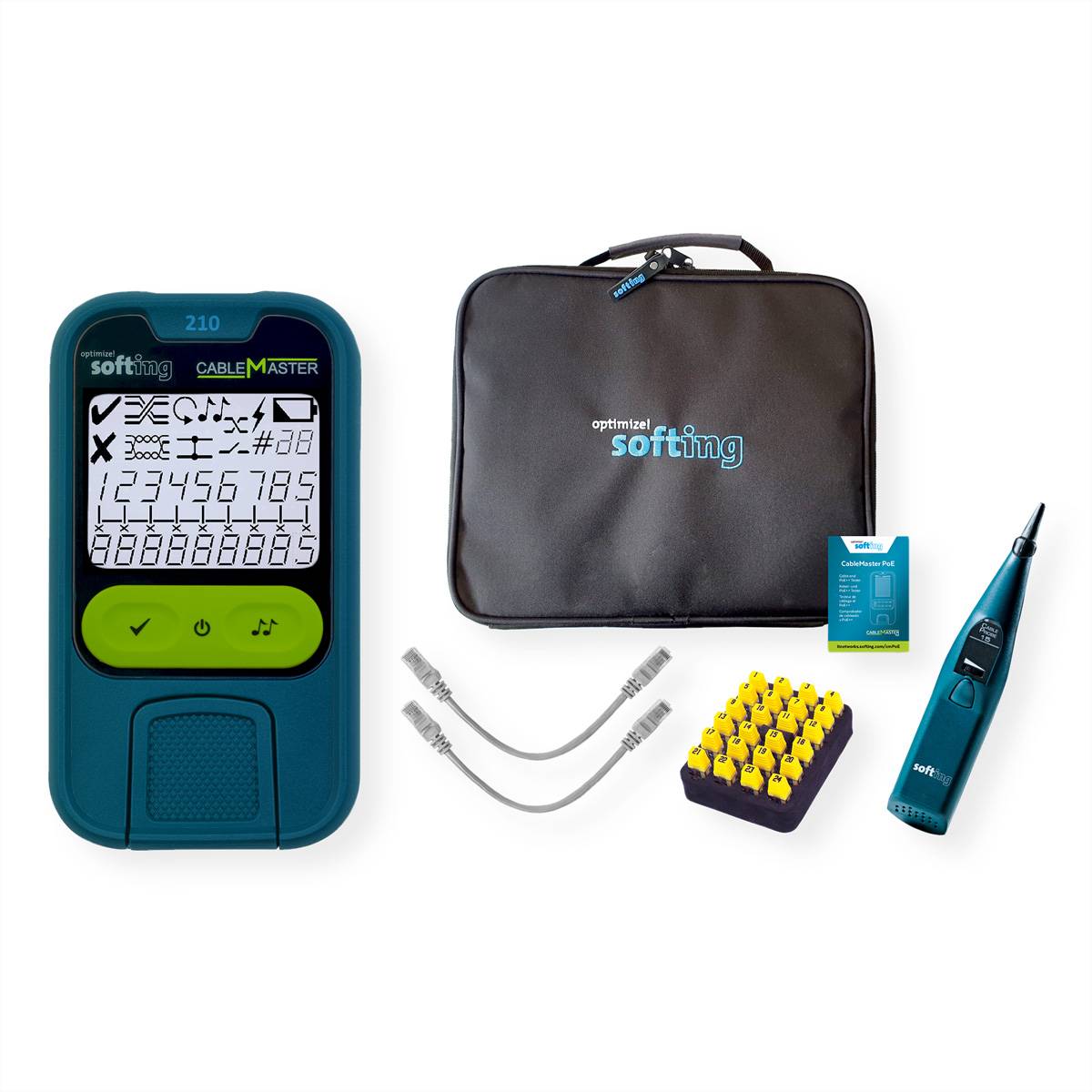 SOFTING CableMaster 210 Kit, Durchgangs- und Verdrahtungstester