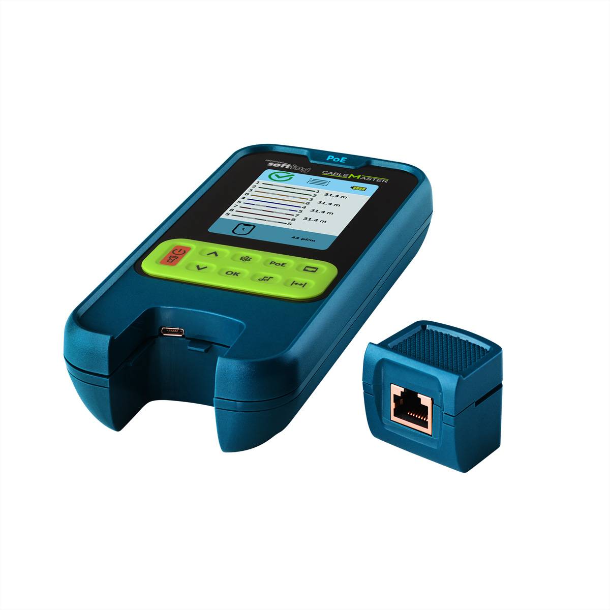 SOFTING CableMaster PoE, Verdrahtungs- und PoE++ Tester