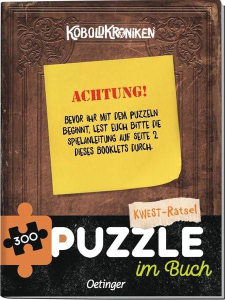 KoboldKroniken. Puzzle im Buch. Kwest-Rätsel. 300 Teile