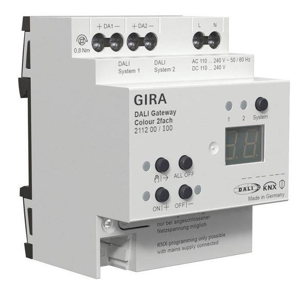 Gira DALI Gateway Colour 2f REG 211200