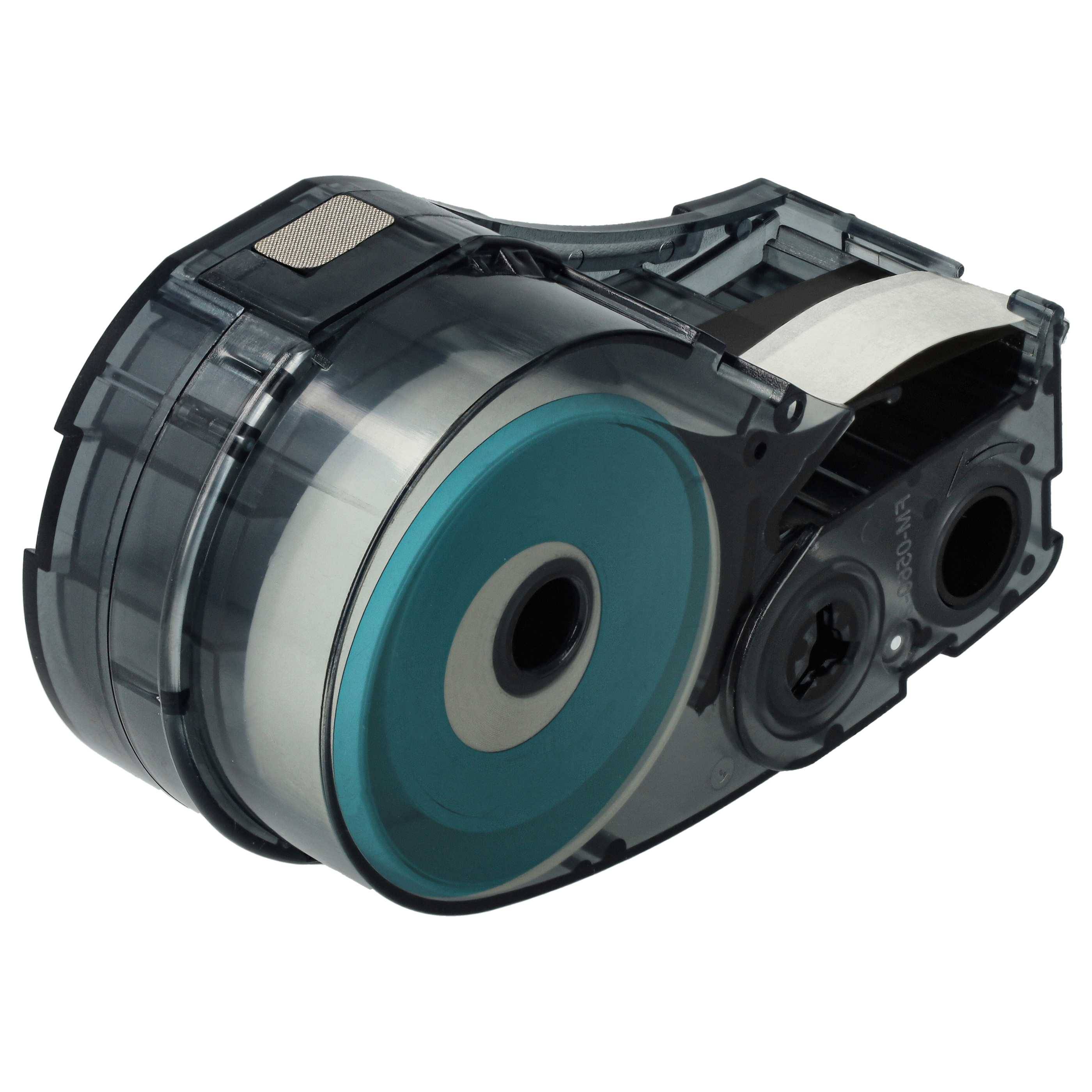 vhbw 5x Schriftband-Kassette kompatibel mit Brady BMP21-LAB, BMP21-PLUS, BMP21 Etiketten-Drucker 6,4m x 9,53mm Schwarz auf Weiß, Permanentpolyester