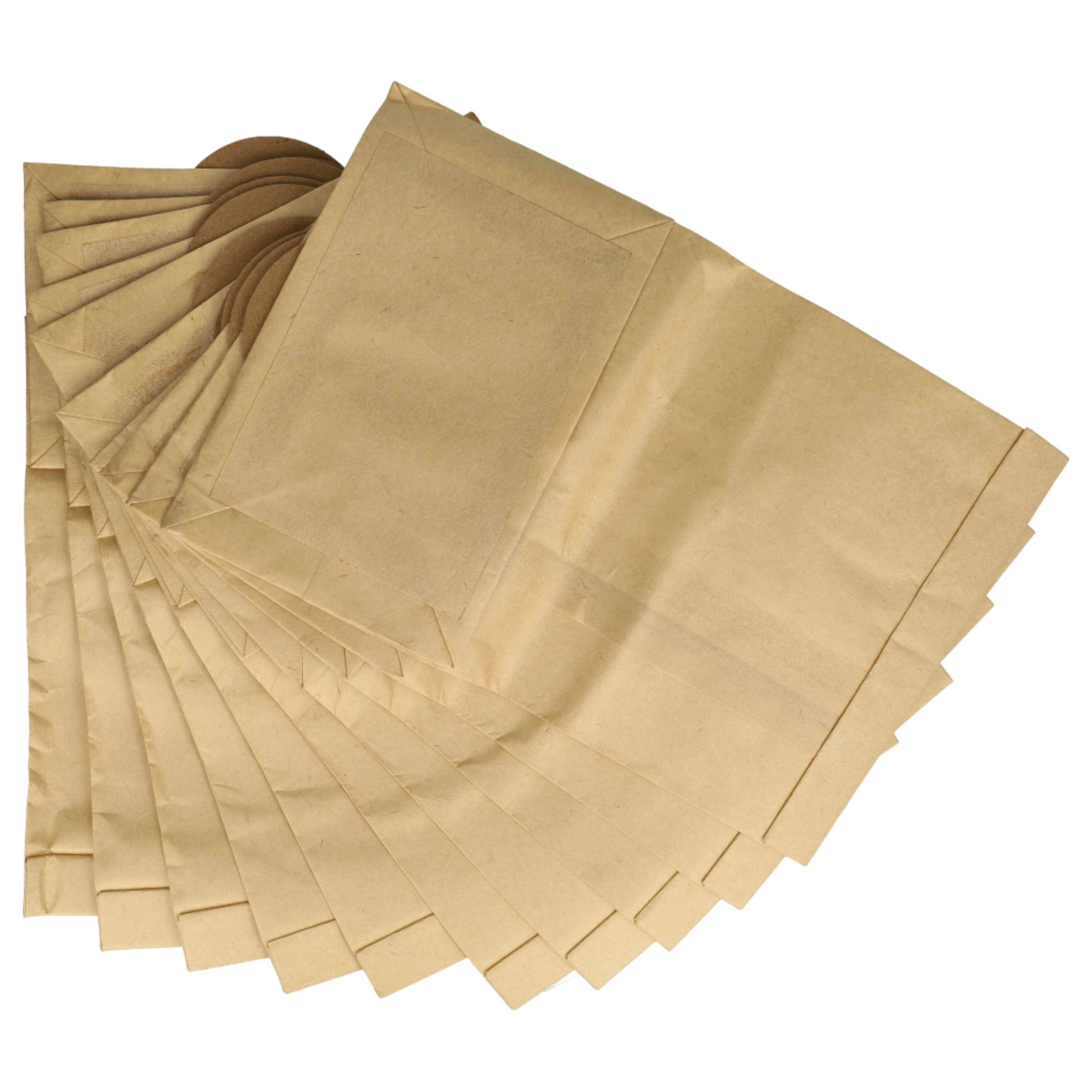 vhbw 50x Staubsaugerbeutel kompatibel mit Rowenta ZR76, ZR765 Staubsauger - Papier, 32cm x 19cm Sandfarben