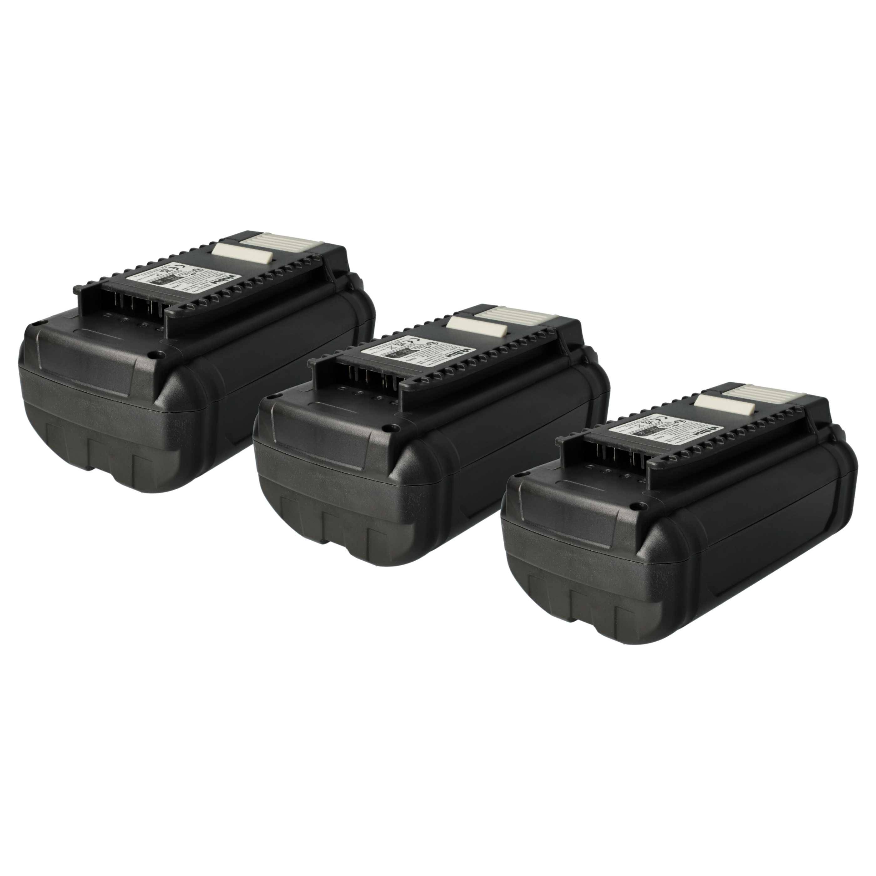 vhbw 3x Akku kompatibel mit Ryobi RHT36C60R15, RLM36X40H50, RLM36X46H5P, RLM36X40H, RLM36X40H40 Werkzeug (3000 mAh, Li-Ion, 36 V)