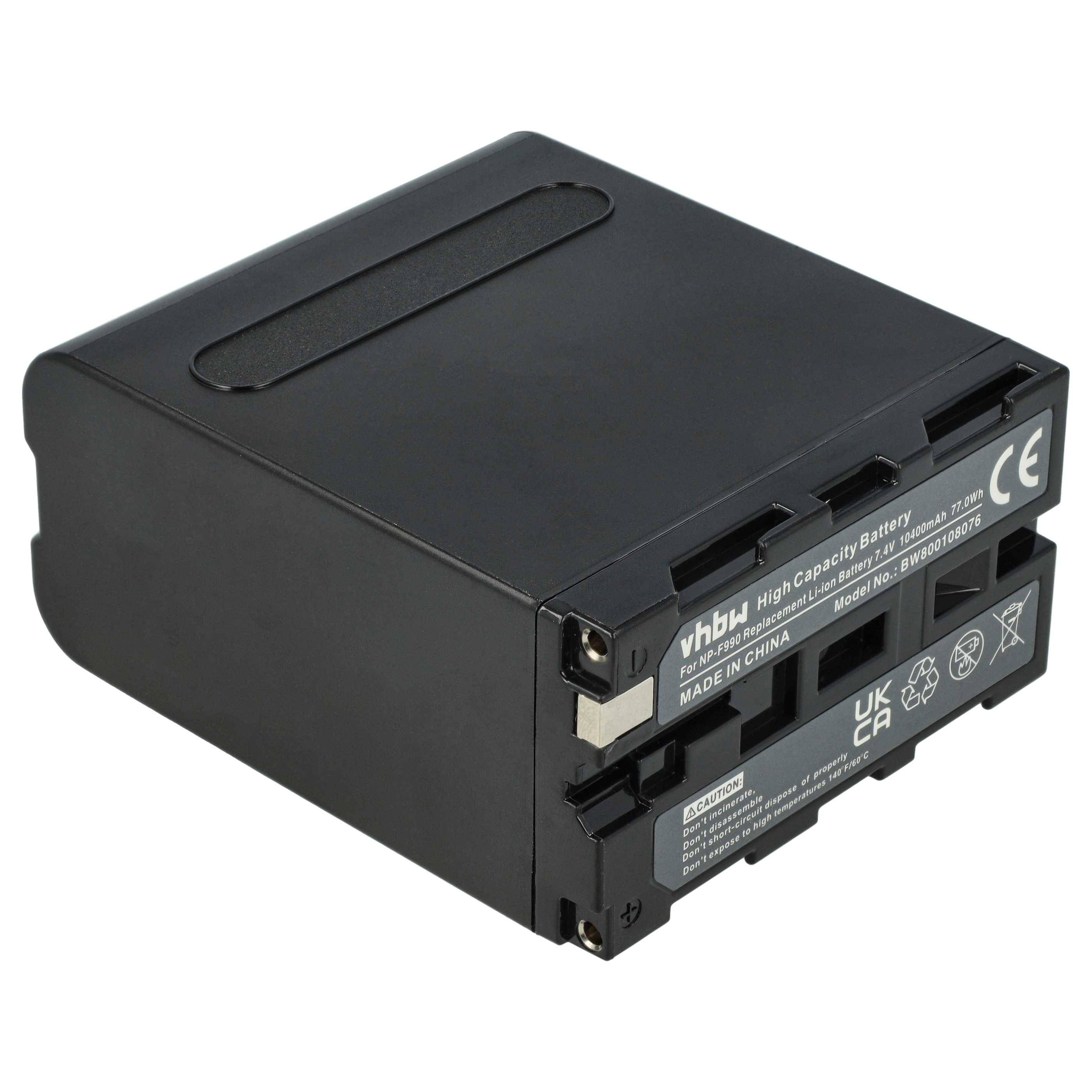 vhbw 2x Akku kompatibel mit Sony MiniDV DCR-TRV120, DCR-TRV110, DCR-TRV103, DCR-TR7000 Videokamera Camcorder (10400 mAh, 7,4 V, Li-Ion)