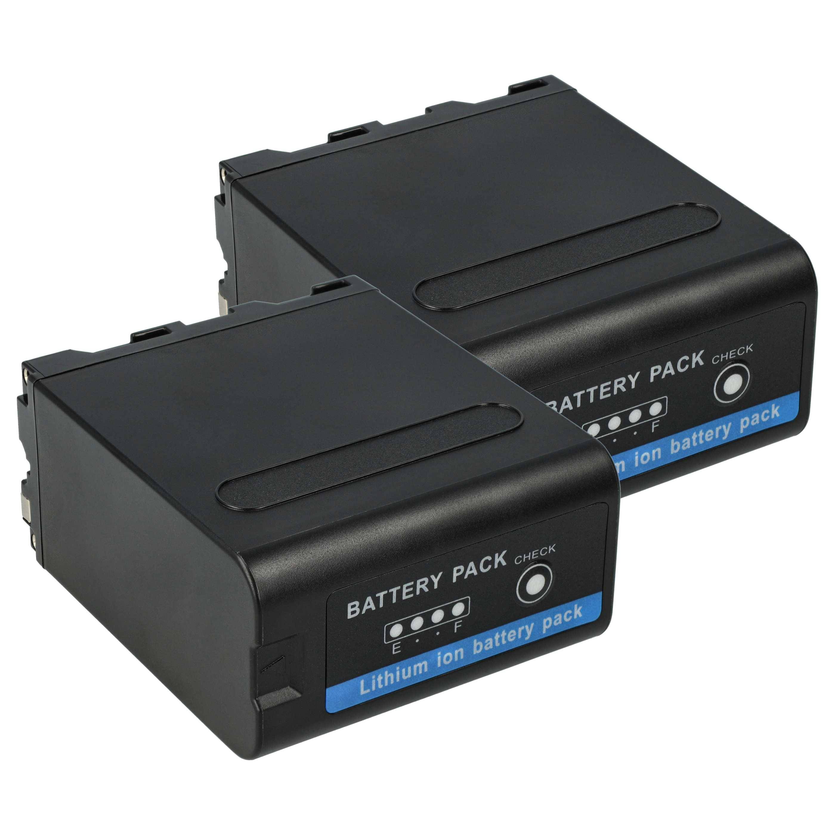 vhbw 2x Akku kompatibel mit Sony Hi8 CCD-TR917, CCD-TR910, CCD-TR87, CCD-TR818, CCD-TR76 Videokamera Camcorder (10400 mAh, 7,4 V, Li-Ion)