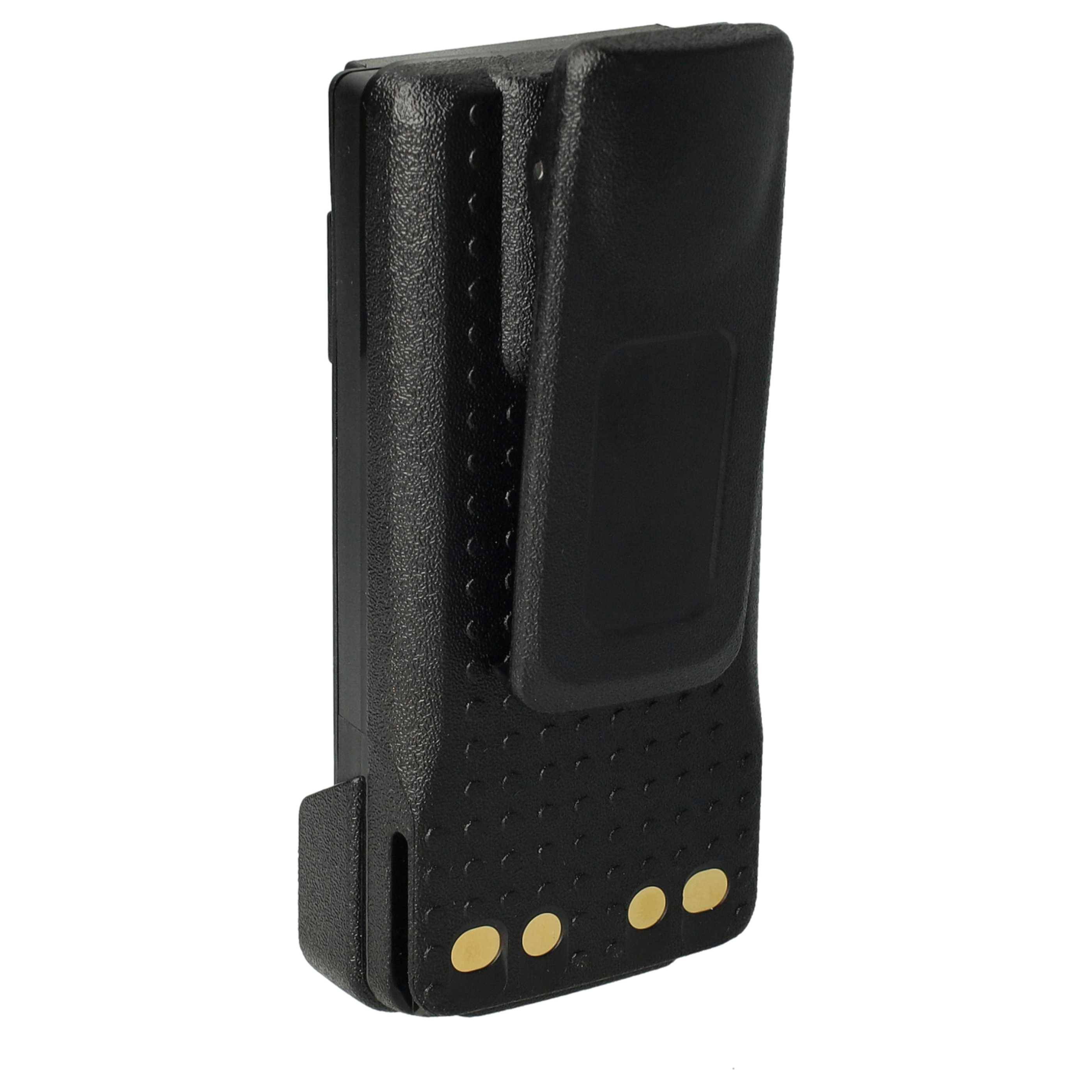 vhbw 1x Akku kompatibel mit Motorola DP4400, APX4000, DP4000, DP2600E Funkgerät, Walkie Talkie (3350 mAh, 7,4 V, Li-Ion) + Gürtelclip