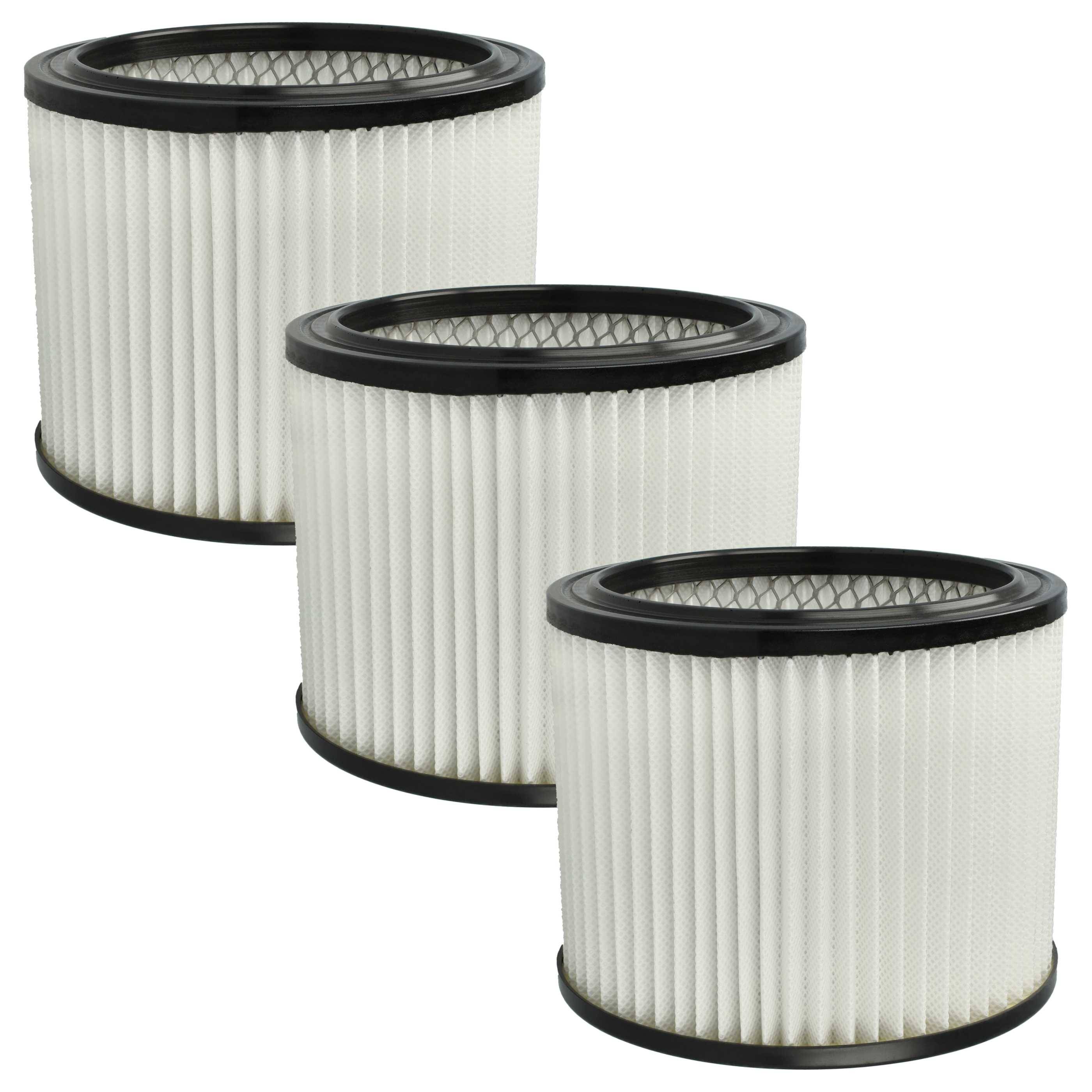 vhbw 3x Staubsaugerfilter kompatibel mit Scheppach ASP50, ASP50-ES Staubsauger - HEPA Filter