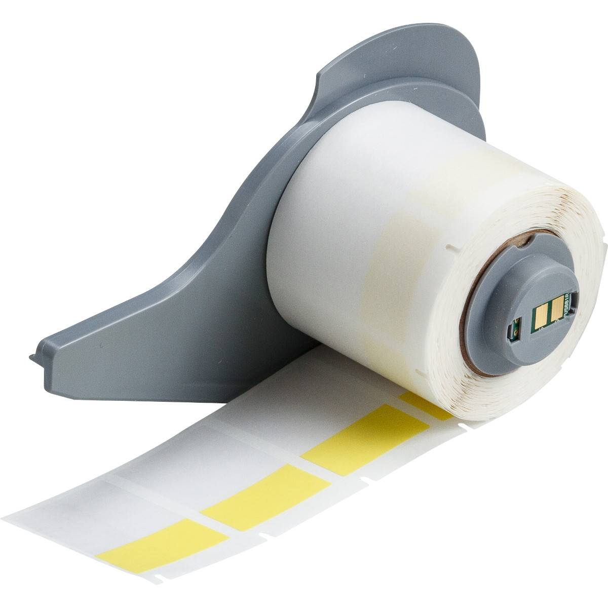 selbstlaminierende Etiketten aus Vinyl, 38,1 mm x 25,4 mm, gelb/transparent, Brady M7-31-427-YL