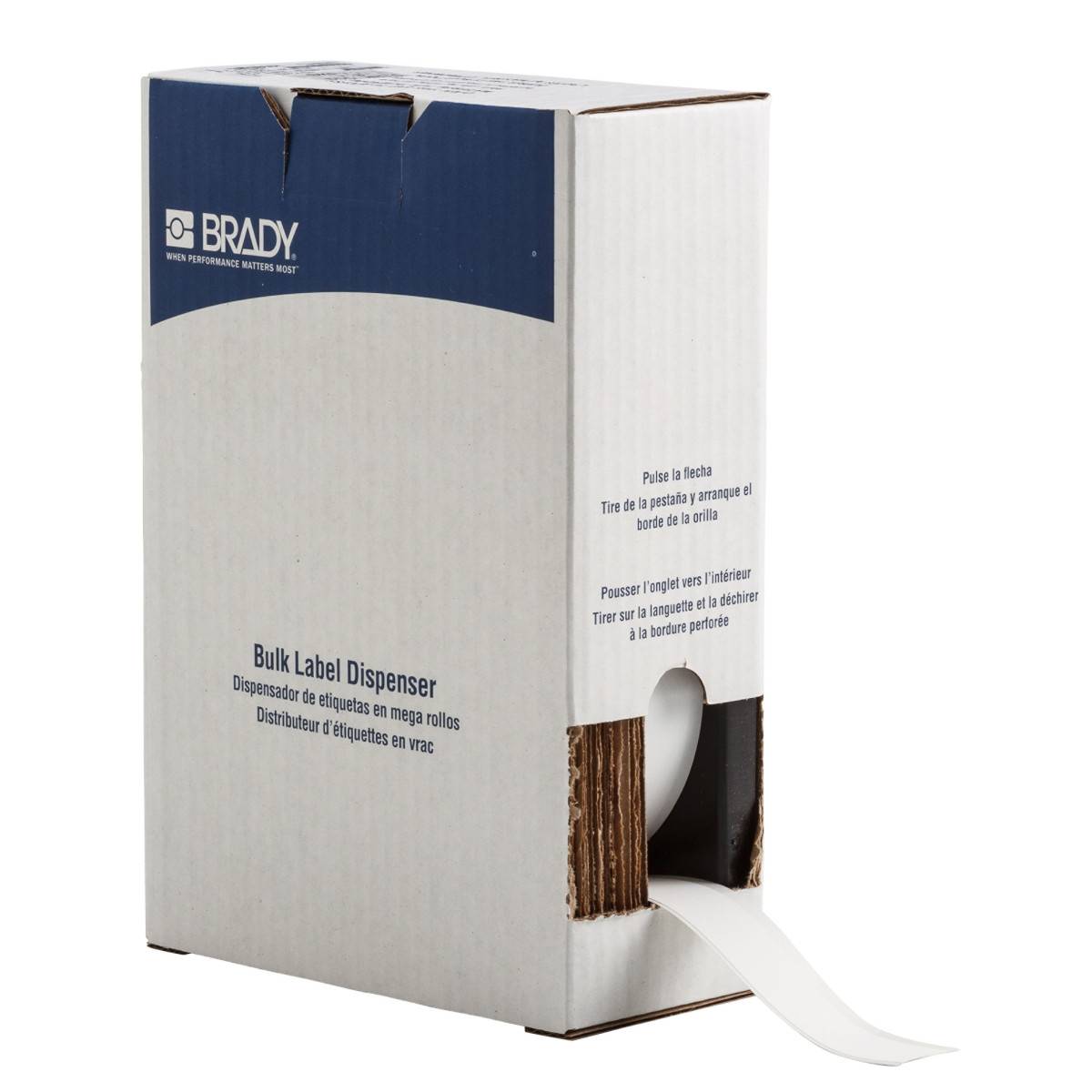 Endlos-Etikett aus Polyester, 25,40 mm x 22,86 m, grün fluoreszierend, Brady BM7C-1000-582