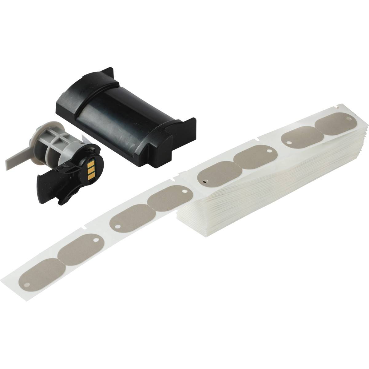 Etiketten aus PE (Polyethylen), 19,3 mm x 30,63 mm, grau, Brady M6-144-145-GY