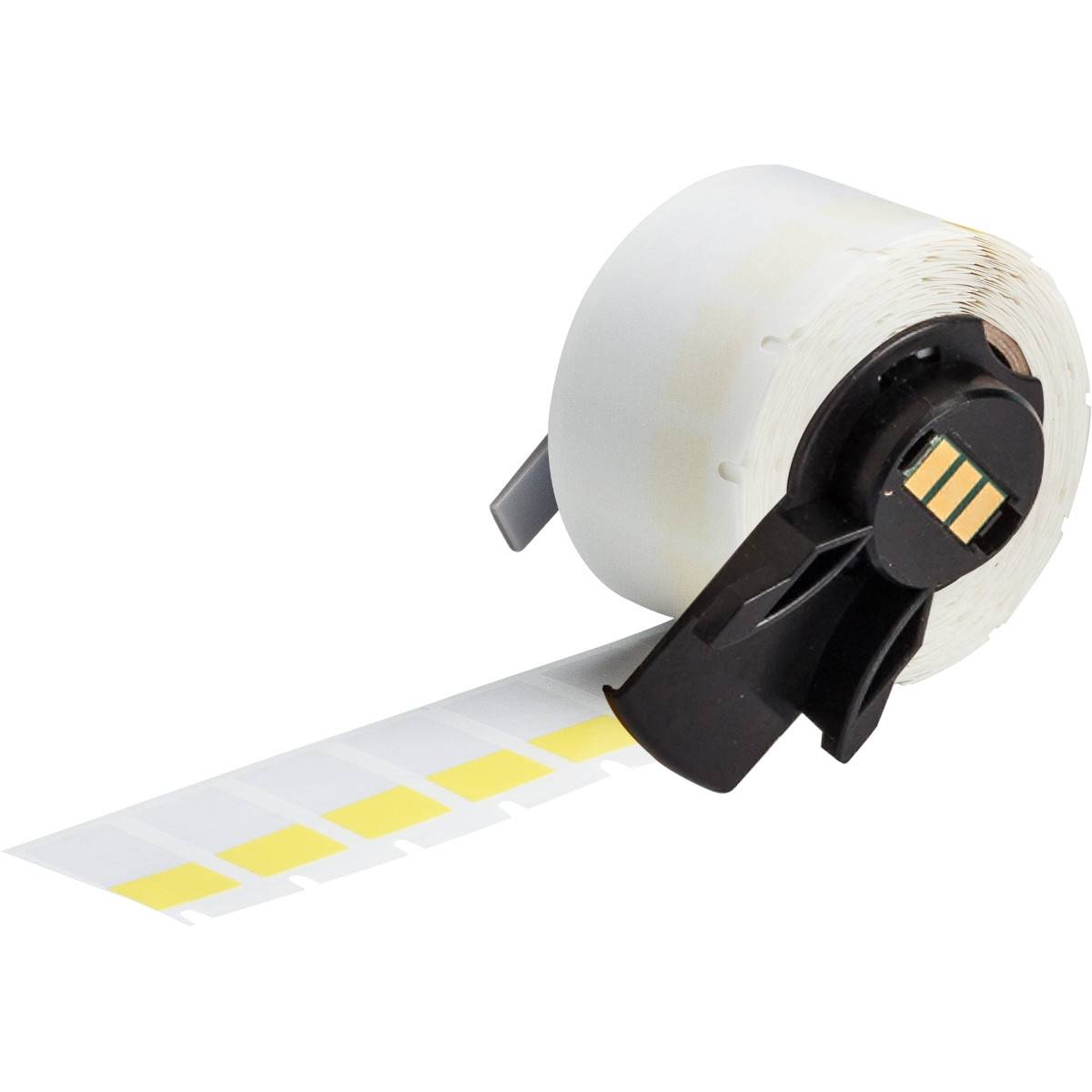 selbstlaminierende Etiketten aus Vinyl, 25,4 mm x 12,7 mm, gelb/transparent, Brady M6-17-427-YL