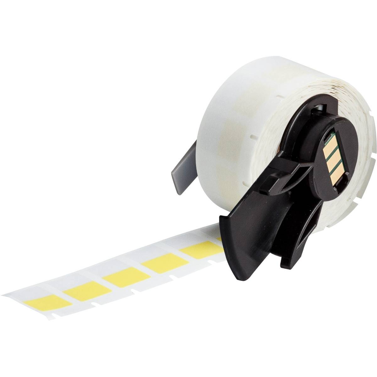 selbstlaminierende Etiketten aus Vinyl, 19,05 mm x 12,7 mm, gelb/transparent, Brady M6-11-427-YL