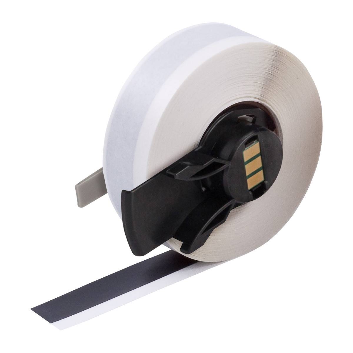 Endlos-Etikett aus Vinyl, 12,7 mm x 15,24 m, schwarz, Brady M6C-500-439-BK