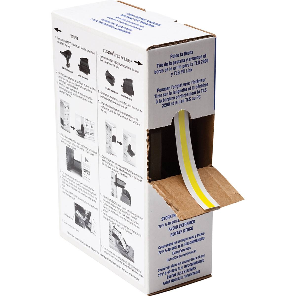 Etiketten aus Nylongewebe, 15 mm x 9 mm, gelb, Brady BM-67-499-YL