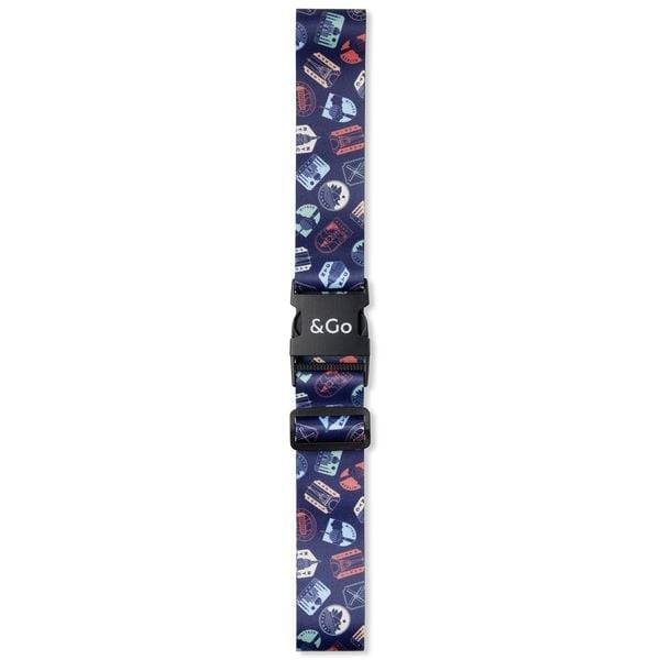 Koffergurt "Travel Stamps"