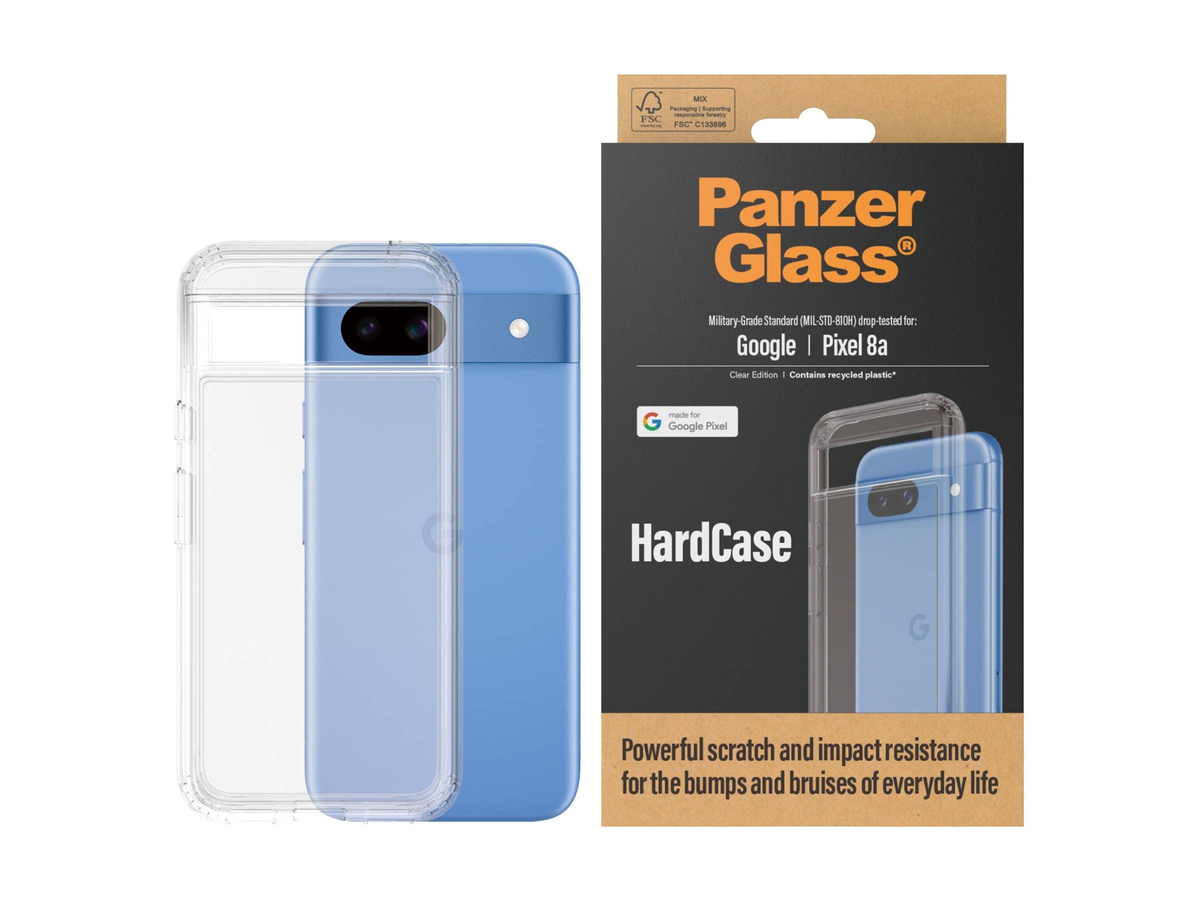PanzerGlass HardCase - Hintere Abdeckung für Mobiltelefon - Thermoplastisches Polyurethan (TPU)