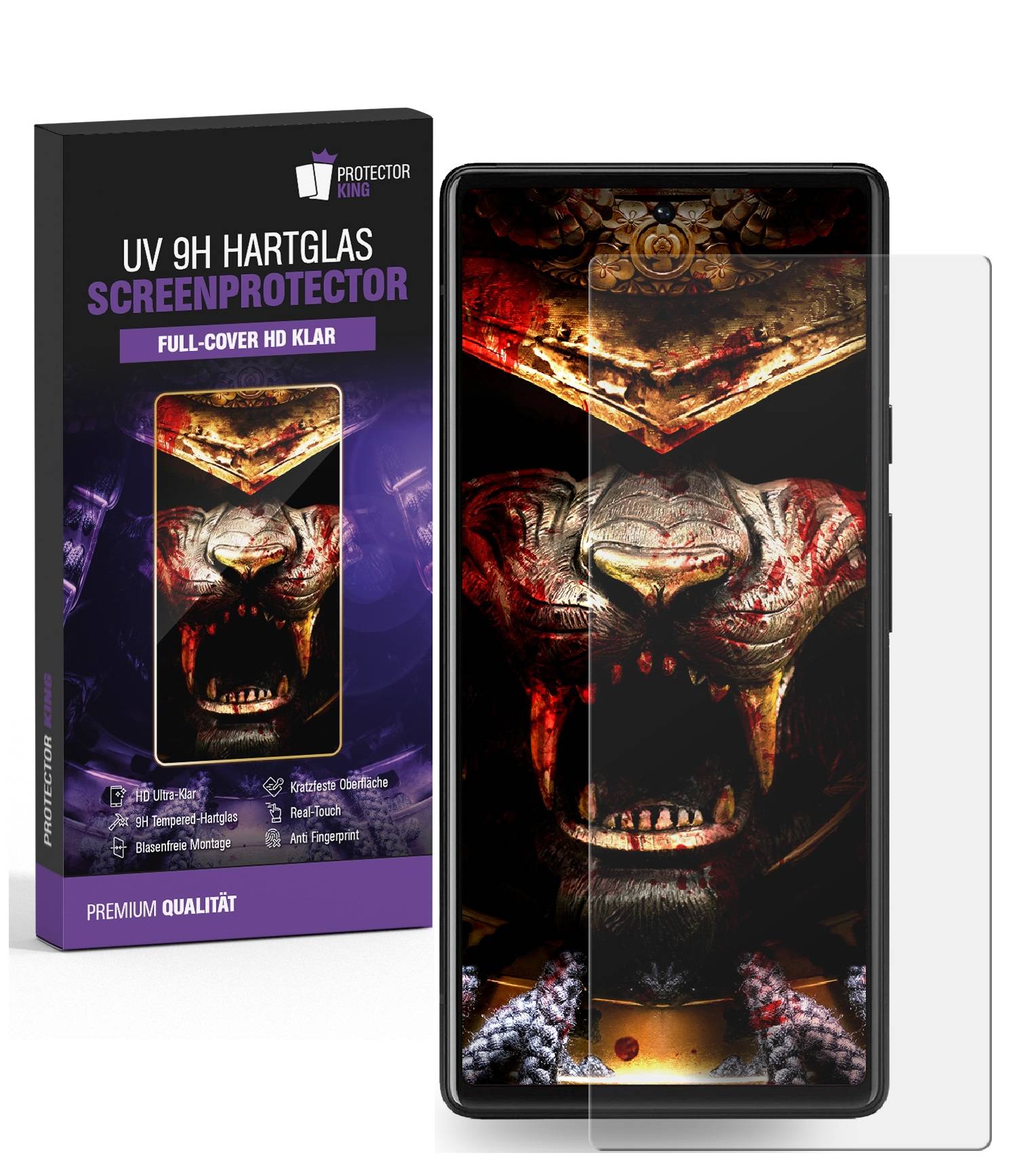 5x 9H Panzerglas für Google Pixel 8 Pro Full-Screen HD klar UV-Liquid Tempered Glas Displayschutz Schutzglas Screen-Protector