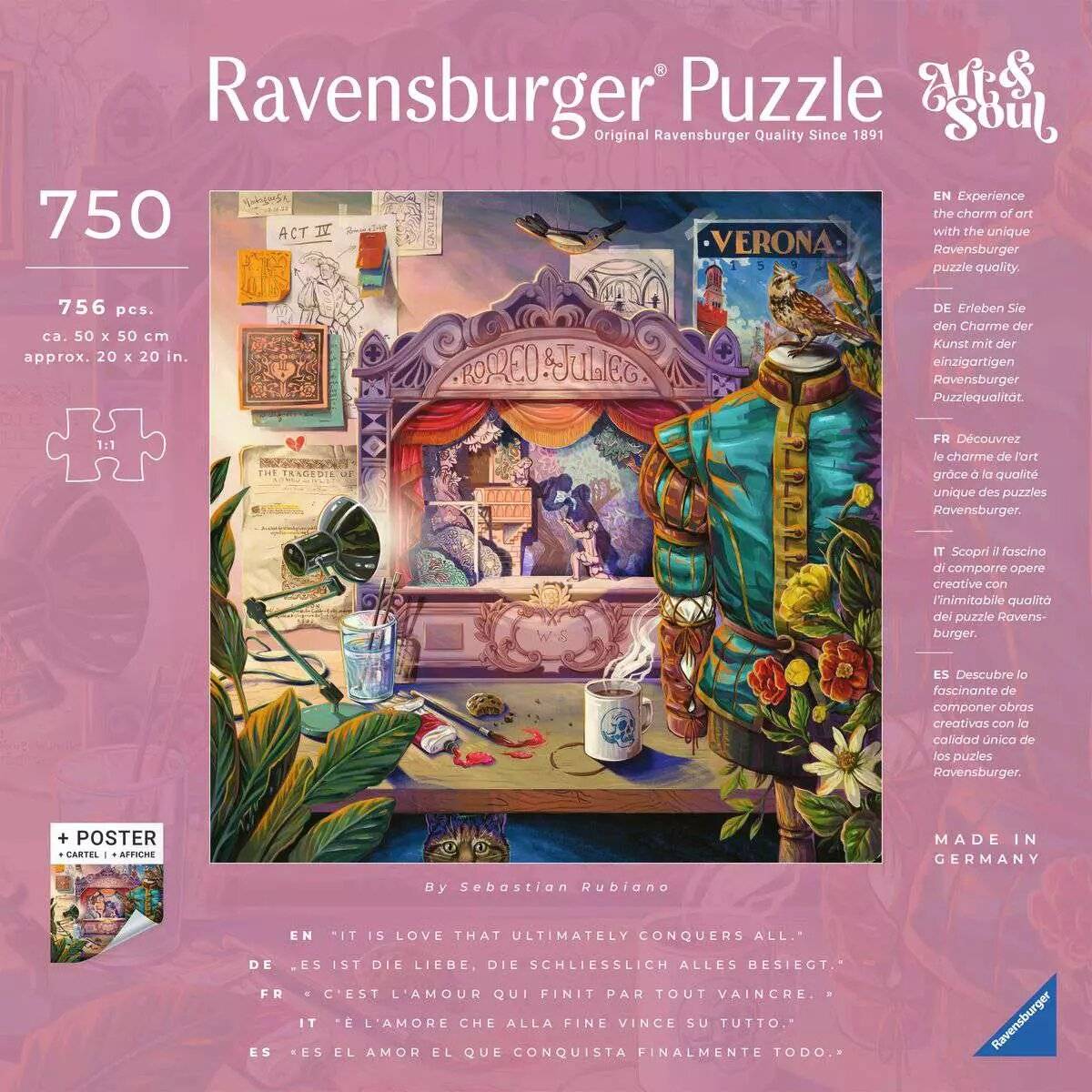 RAVENSBURGER Art & Soul: Romeo und Julia 750 Stü ck